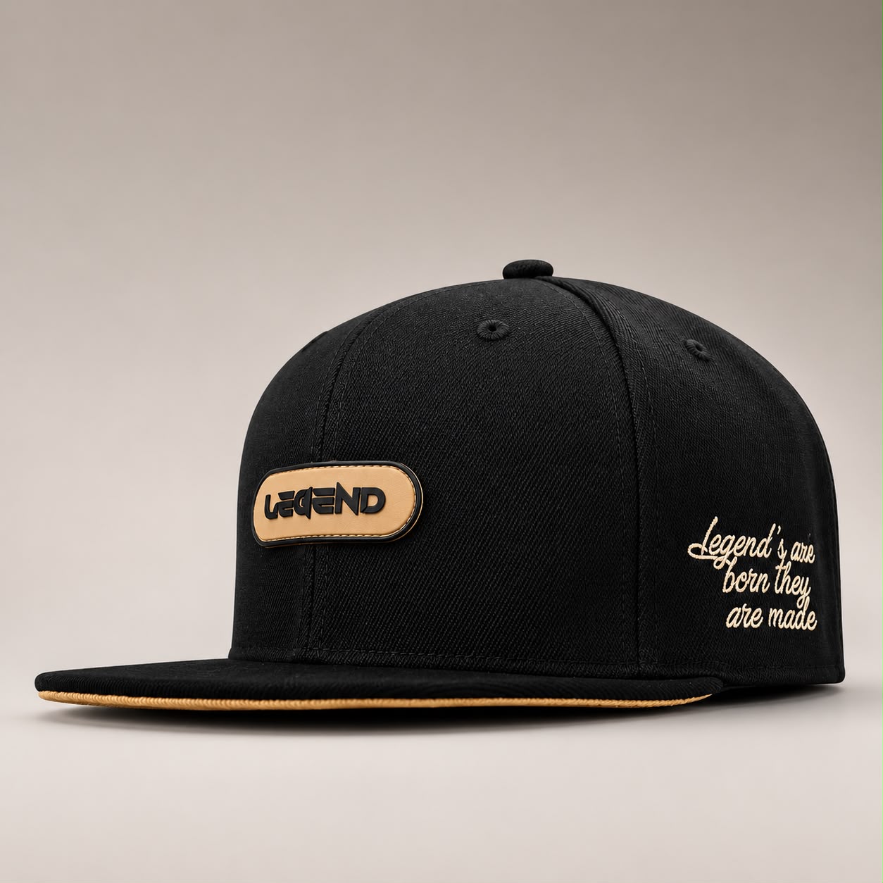 Patch snapback cap