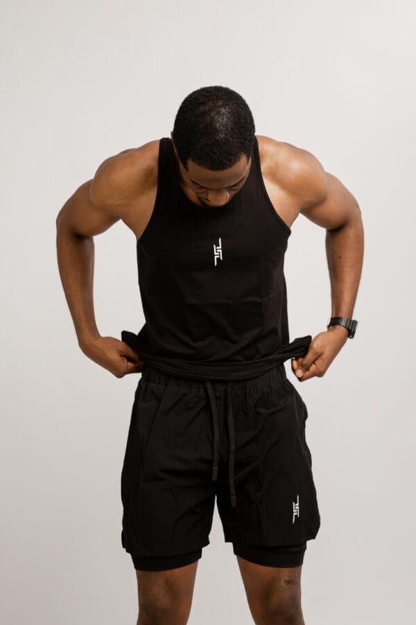 sport co-ord with tank-top (black)